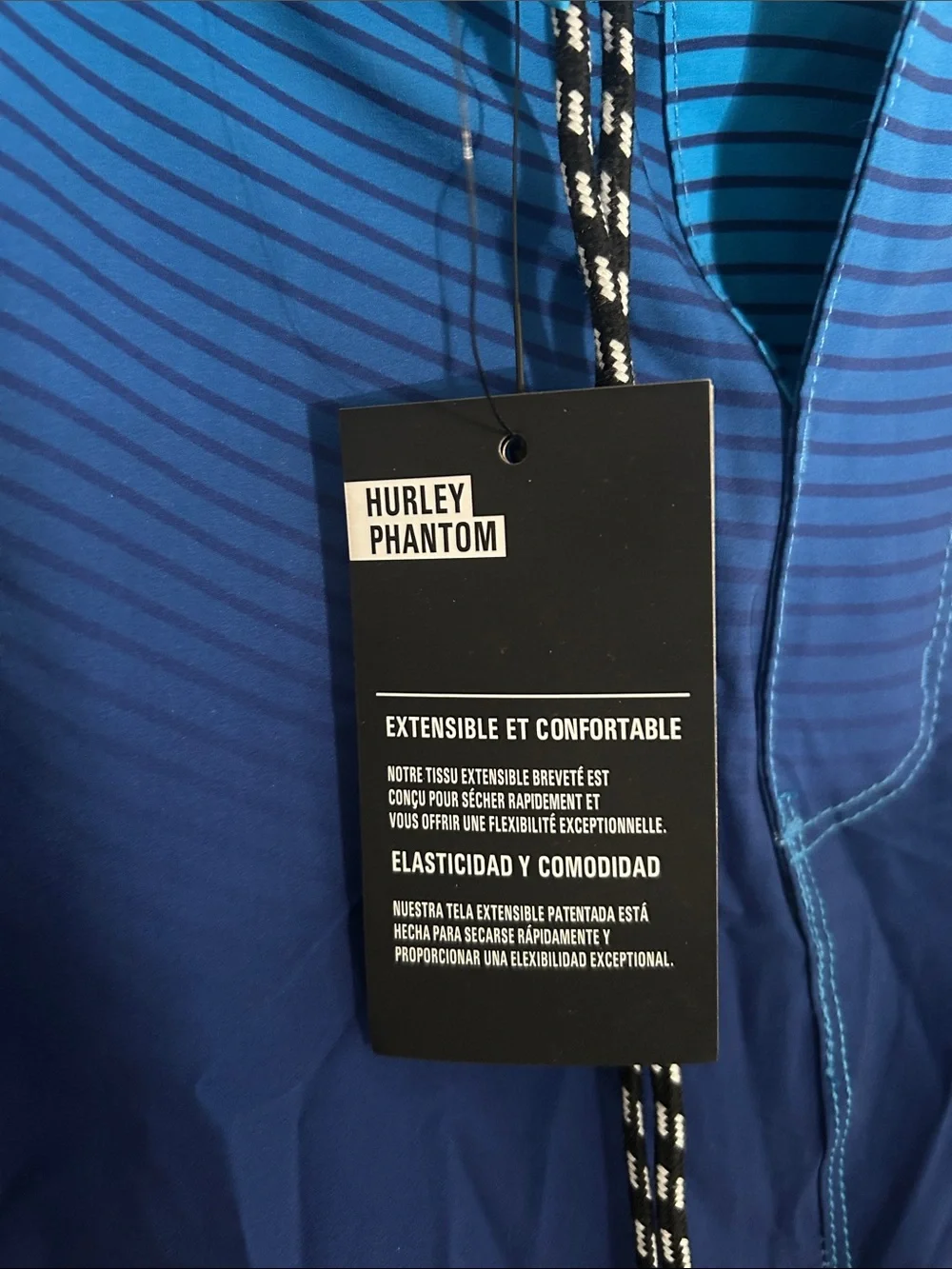 NWT Hurley Men’s Blue Boardshorts with USA Logo